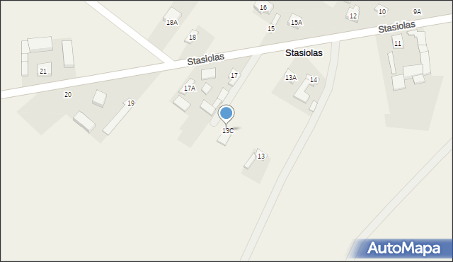 Stasiolas, Stasiolas, 13C, mapa Stasiolas