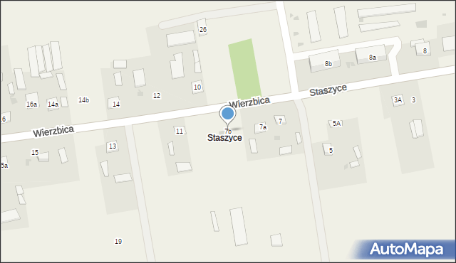 Staszyce, Staszyce, 7b, mapa Staszyce