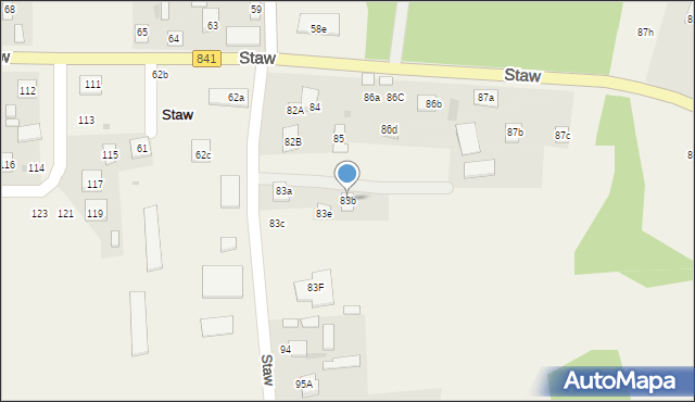 Staw, Staw, 83b, mapa Staw