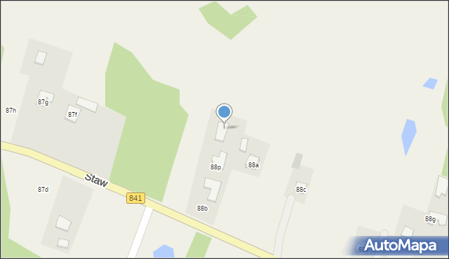 Staw, Staw, 88r, mapa Staw
