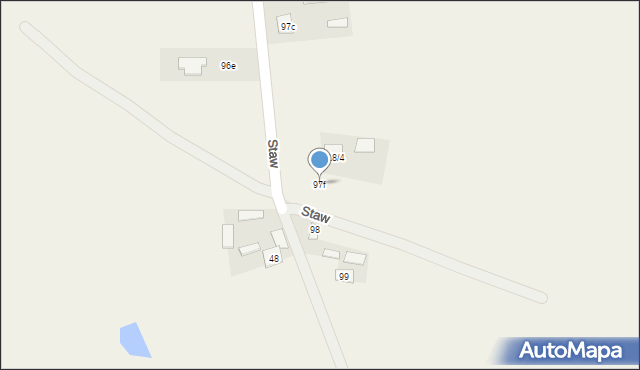 Staw, Staw, 97f, mapa Staw