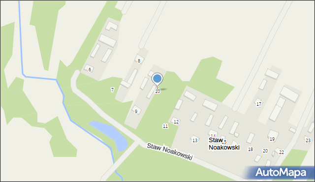 Staw Noakowski, Staw Noakowski, 10, mapa Staw Noakowski