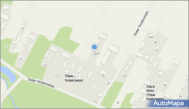 Staw Noakowski, Staw Noakowski, 17, mapa Staw Noakowski
