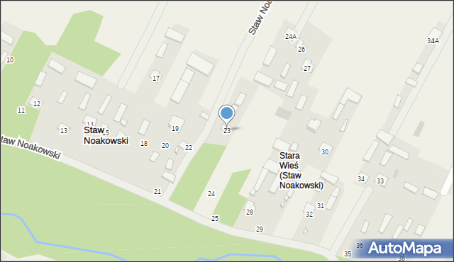 Staw Noakowski, Staw Noakowski, 23, mapa Staw Noakowski