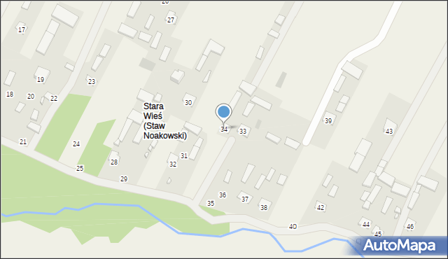 Staw Noakowski, Staw Noakowski, 34, mapa Staw Noakowski