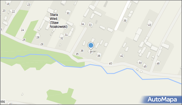 Staw Noakowski, Staw Noakowski, 37, mapa Staw Noakowski