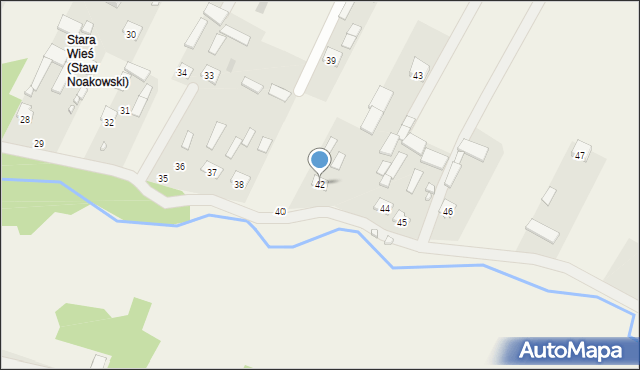 Staw Noakowski, Staw Noakowski, 42, mapa Staw Noakowski