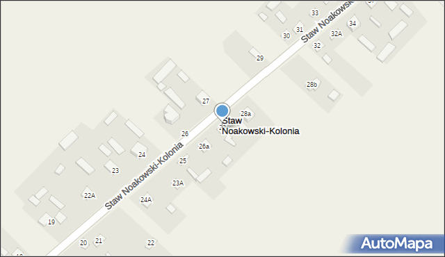 Staw Noakowski-Kolonia, Staw Noakowski-Kolonia, 28, mapa Staw Noakowski-Kolonia