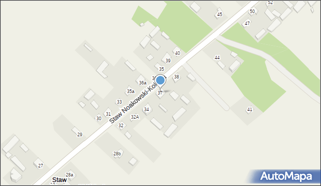 Staw Noakowski-Kolonia, Staw Noakowski-Kolonia, 37, mapa Staw Noakowski-Kolonia