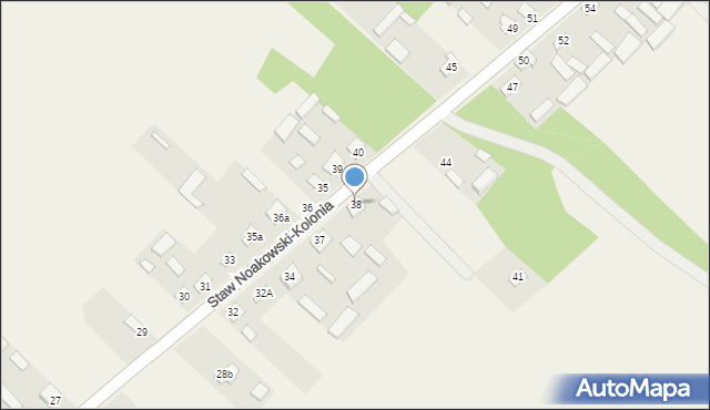 Staw Noakowski-Kolonia, Staw Noakowski-Kolonia, 38, mapa Staw Noakowski-Kolonia