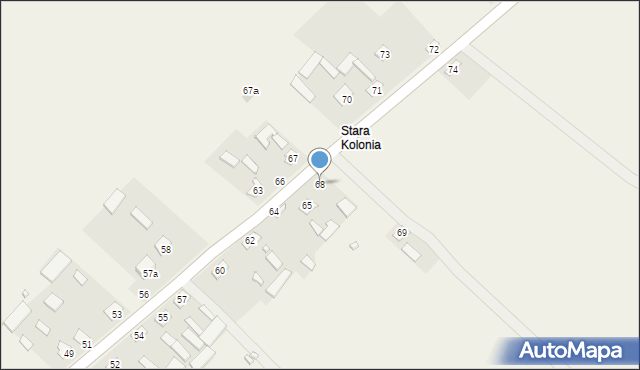 Staw Noakowski-Kolonia, Staw Noakowski-Kolonia, 68, mapa Staw Noakowski-Kolonia