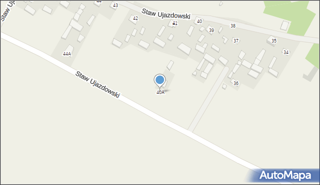 Staw Ujazdowski, Staw Ujazdowski, 40A, mapa Staw Ujazdowski