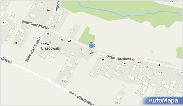 Staw Ujazdowski, Staw Ujazdowski, 43, mapa Staw Ujazdowski