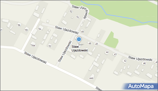 Staw Ujazdowski, Staw Ujazdowski, 47, mapa Staw Ujazdowski