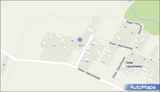 Staw Ujazdowski, Staw Ujazdowski, 55, mapa Staw Ujazdowski