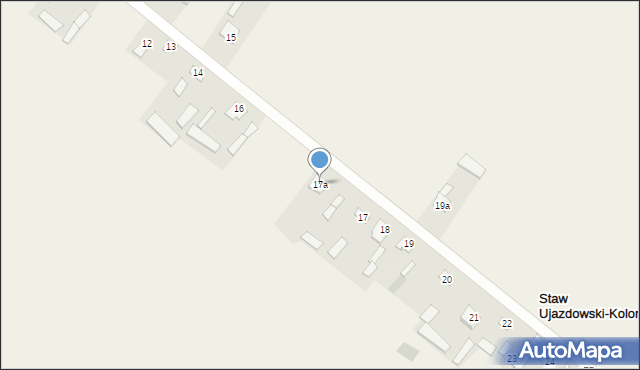 Staw Ujazdowski-Kolonia, Staw Ujazdowski-Kolonia, 17a, mapa Staw Ujazdowski-Kolonia