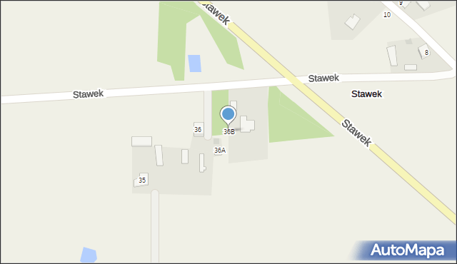 Stawek, Stawek, 36B, mapa Stawek