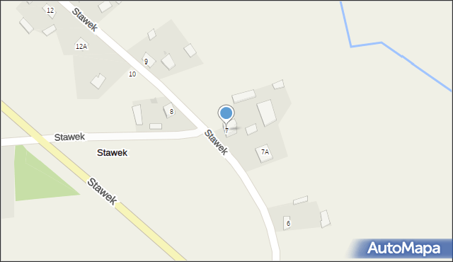 Stawek, Stawek, 7, mapa Stawek
