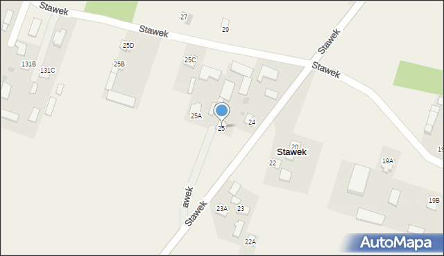 Stawek, Stawek, 25, mapa Stawek