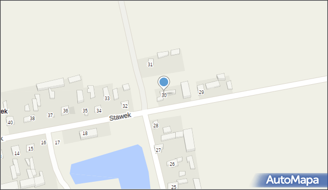 Stawek, Stawek, 30, mapa Stawek