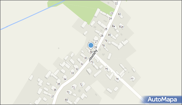 Stawiany, Stawiany, 29, mapa Stawiany