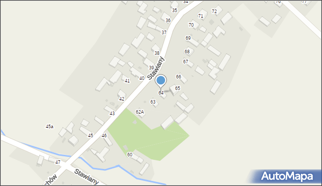 Stawiany, Stawiany, 64, mapa Stawiany