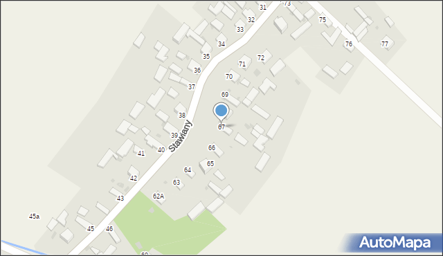 Stawiany, Stawiany, 67, mapa Stawiany