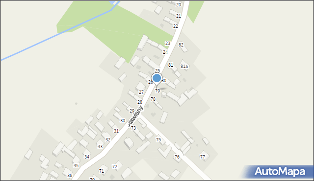 Stawiany, Stawiany, 79, mapa Stawiany