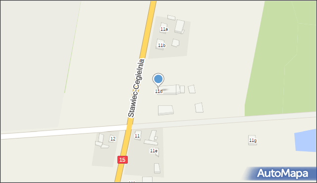 Stawiec, Stawiec, 11d, mapa Stawiec