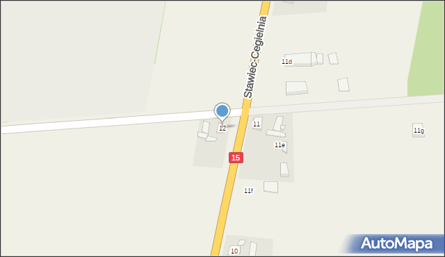 Stawiec, Stawiec, 12, mapa Stawiec