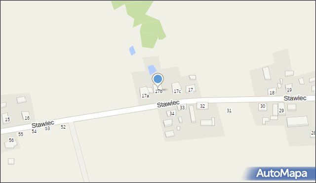 Stawiec, Stawiec, 17b, mapa Stawiec