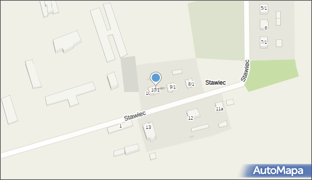 Stawiec, Stawiec, 10/1, mapa Stawiec