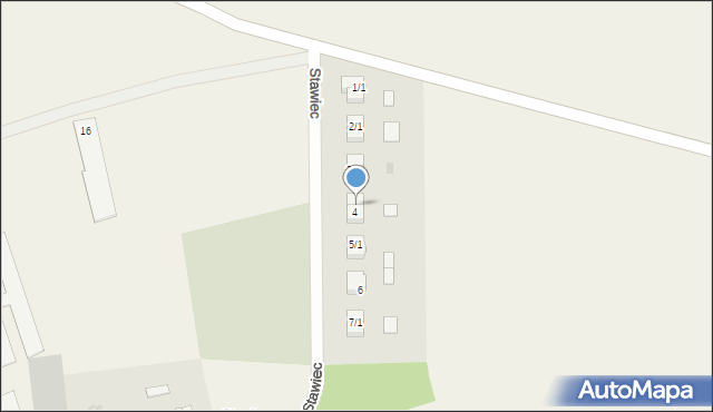 Stawiec, Stawiec, 4/1, mapa Stawiec