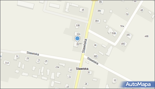 Stawiska, Stawiska, 33, mapa Stawiska