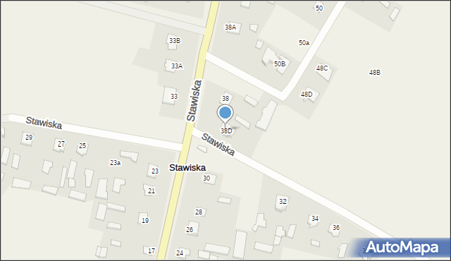 Stawiska, Stawiska, 38D, mapa Stawiska