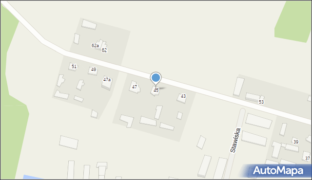 Stawiska, Stawiska, 45, mapa Stawiska