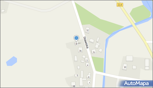 Stawiska, Stawiska, 3c, mapa Stawiska