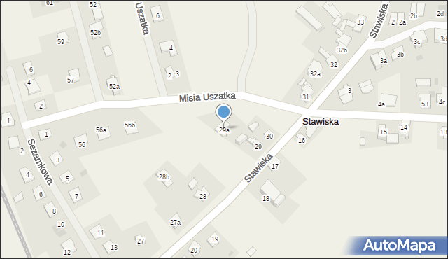 Stawiska, Stawiska, 29a, mapa Stawiska