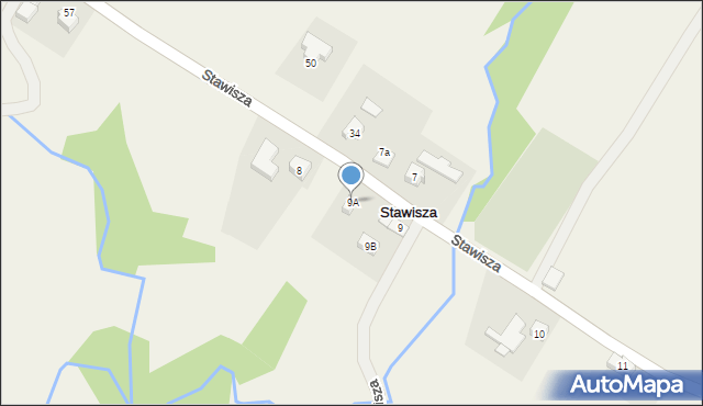 Stawisza, Stawisza, 9A, mapa Stawisza