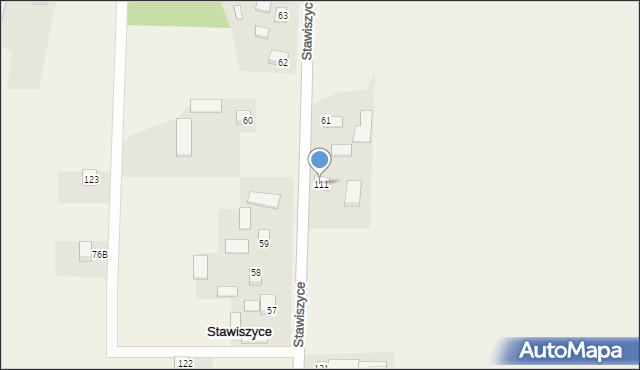 Stawiszyce, Stawiszyce, 111, mapa Stawiszyce