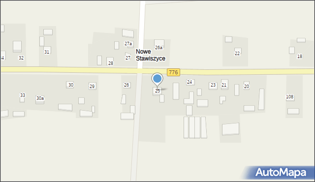 Stawiszyce, Stawiszyce, 25, mapa Stawiszyce