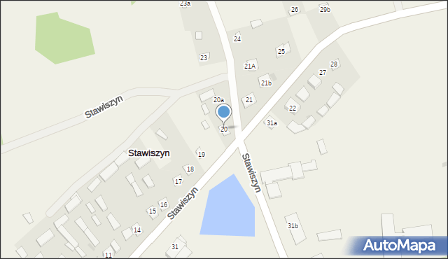 Stawiszyn, Stawiszyn, 20, mapa Stawiszyn