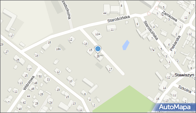 Stawiszyn, Starościńska, 16, mapa Stawiszyn