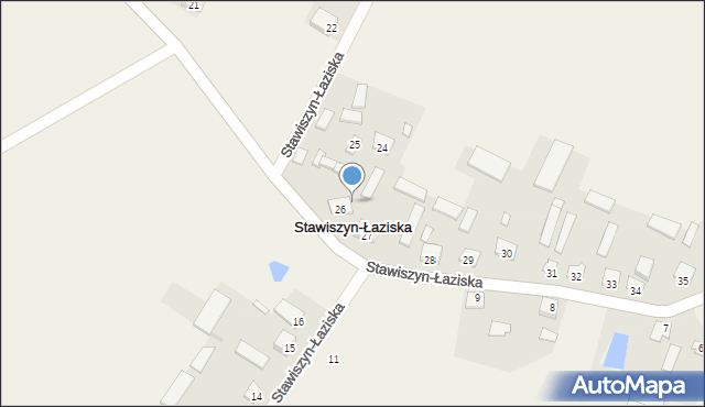 Stawiszyn-Łaziska, Stawiszyn-Łaziska, 26a, mapa Stawiszyn-Łaziska
