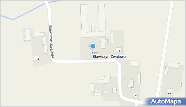Stawiszyn-Zwalewo, Stawiszyn-Zwalewo, 13, mapa Stawiszyn-Zwalewo