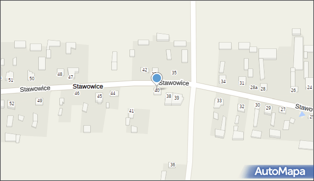 Stawowice, Stawowice, 40, mapa Stawowice