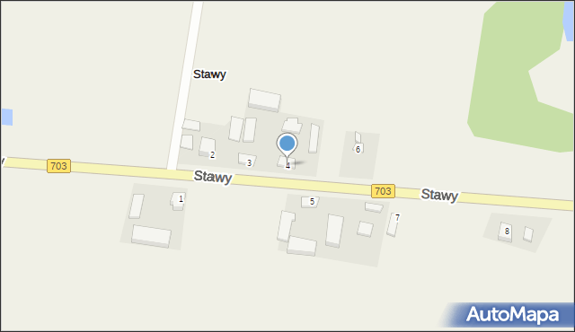 Stawy, Stawy, 4, mapa Stawy