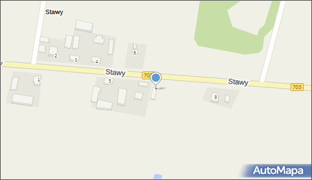 Stawy, Stawy, 7, mapa Stawy