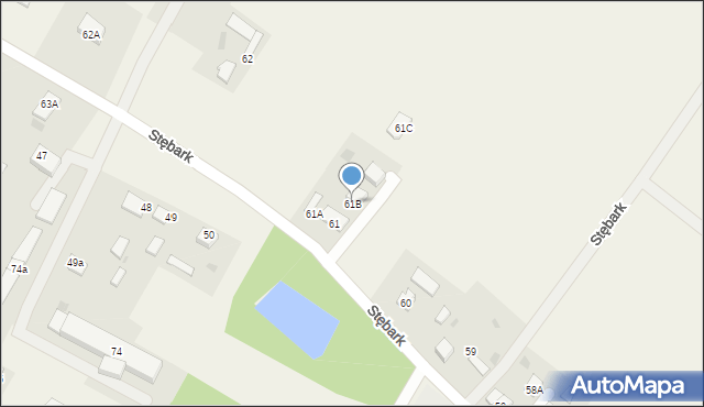 Stębark, Stębark, 61B, mapa Stębark