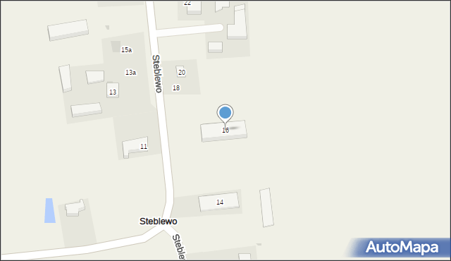 Steblewo, Steblewo, 16, mapa Steblewo